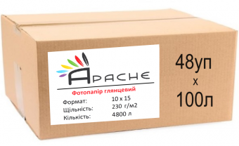 Фотобумага Apache 10х15 (4800л) 230г/м2 глянцевая