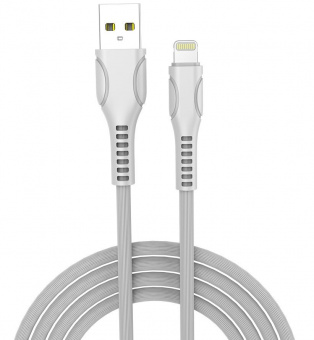 Кабель Lighting Apple - USB 2.4A Colorway 1м white